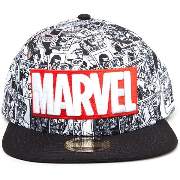 Marvel Spiderman Snapback Cap - Adjustable Flat Bill Hat, Red/Royal Blue, One Size Fits Most - View #6