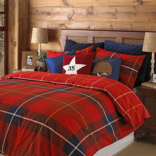 Glencoe Double Bed Duvet Cover Set Red Tartan Check Print Reversible 2 X Housewife Pillowcases Included Polycotton Machine Washable 200 X 200cm 79 X 79 Inches