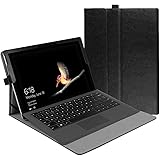 FINTIE Housse pour Microsoft Surface Go - Folio Coque Cover Case de Protection en Cuir PU avec Fermeture Magnétique pour Microsoft Surface Go 10 Pouces, Noir