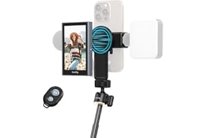 SMALLRIG Wireless Monitor, Magnetischer Selfie Monitor für iPhone/Android, Telefonmonitor mit Blitzschuh,Schnellhalterung für MagSafe, 2 Stunden Akkulaufzeit, 10 m Reichweite – 4851B