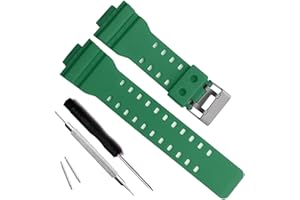 MYTIME Correa de repuesto de resina natural para reloj Casio G-Shock GD120/GA-100/GA-110/GA-100C