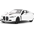 imtfzct 1:36 Scale BMW M4 CSL Alloy Model Car, Die-cast Toy Car with Pullback Function, Birthday Gift for Kids (White)