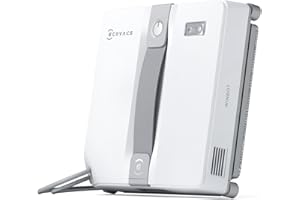 ECOVACS WINBOT Mini Robot de Nettoyage de vitres, Design Compact, Double Buses avec pulvérisation ultrasonique, système de Protection à 9 étapes, Planification Intelligente du Trajet, Blanc