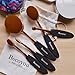 Becoyou Make Up Brushes Oval, Professional Powder Blush Curve Concealer Contour Cream Foundation Blending Makeup Cosmetic Brush Kit, Soft Toothbrush Shape Makeup Eyeliner Eyeshadow Eyebrow Brushes Set