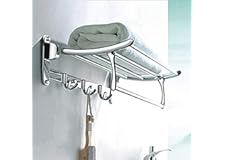 Primax Stainless Steel Folding Towel Rack for Bathroom/Towel Stand/Hanger/Bathroom Accessories(24 Inch-Chrome)
