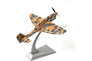 NUOTIE Junkers Ju 87 Stuka 1/72 Metall Tauchbomber Modell Deutscher WWII Militär Druckguss Bodenangriff Flugzeug Modell Vorgefertigte Kits mit Display Ständer für Sammlung Oder Geschenk