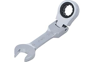 BGS 6912 | Chiave combinata a cricchetto | corta | 110 mm | inclinabile | SW 12 mm | Chiave a cricchetto dentata fine | acciaio CV