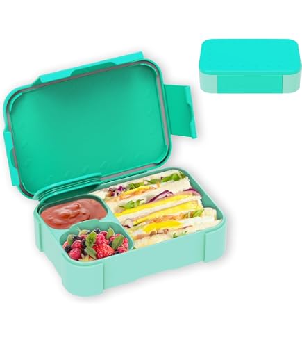 Fiambrera Infantil Con Compartimentos Extraíbles - Sin BPA, Apta Microondas Y Lavavajillas. Ideal Para Escuela Y Guardería.