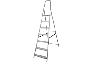ABBEY LADDERS Abbey Steel Step Ladder 7 Tread