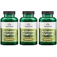 Swanson Premium Activated Charcoal, 260 mg, 120 Caps, Pack of 3