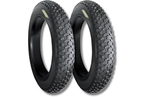 ECOVELO EBC26FBE 2 COUVERTURES 26 X 4.0 (100-559) pour Fat Bike Pneus Tressés rigides VTT Fat