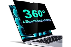 ‎STARY STARY 360° Blickschutzfolie für MacBook Air 13,6 Zoll (2022-2025, M2,M3,M4) 4-Wege Sichtschutzfolie,Selbstklebende Anti Spy Anti Blendfrei und Anti-Blaulicht