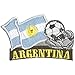 Produktbild AUFNÄHER - Fußball - Argentinien - 77904 - Gr. ca. 8 x 5 cm - Patches Stick Applikation