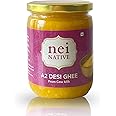 nei NATIVE Desi Ghee-A2 Desi Cow Ghee-Pure&Authentic-500Ml(~500 Grams)Artisanal&Home Made Desi Cultured Ghee-A2 Beta Casein Protein Rich