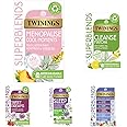 Twinings Superblends New Bundle - Try all five of our new delicious herbal influsions. Menopause Cool Moments, Matcha cleanse, Sweet Dreams, Wind Down Collection and Sleep Bigger Pack. A selection pack with something for everyone. 100 Tea bags in total.
