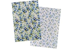 Ideen mit Herz 2 fogli di carta di riso | Carta per decoupage | DIN A4 | 2 diversi motivi | vintage, Natale e molto altro (fiori 24)