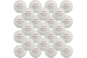 GAREGEAR HUIESON 100 Pack White 3-Star Table Tennis Balls Advanced Training Ping Pong Ball