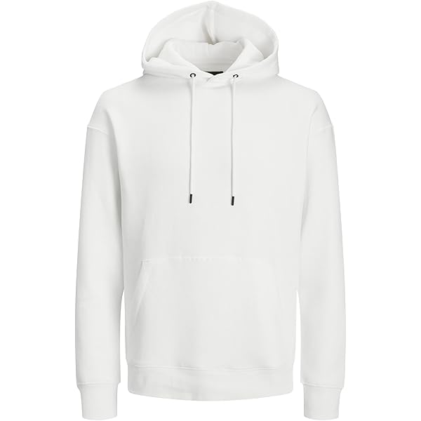 JACK & JONES Logo sweat hood slim fit, heren hoodie katoenmengsel met