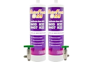 RALERTREIK Ralerfresh RS Kühlgas, Ersatz für R410, R32, R407 und R22 Kühlmittel für Split-Klimaanlage (2 Flaschen + Schlüssel)