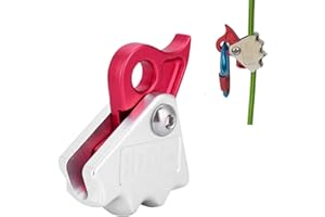 Hominas Arrampicata Corda Grab, 15 KN Discensore per Arrampicata Autobloccante Arresto Discensore per Corda 9-12 mm