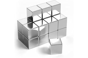 NeoMagNova® Neodym Magnete Stark N45 | Magnet Würfel | Mini Magneten 8mm | für Magnetische Pinnwand, Glastafel, Bastelarbeit, Fotos, Kühlschrank und mehr | 20 Stück