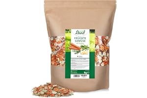 HÜHNER Land Aliments pour Poulet Fruits et Légumes aux Herbes Menu 1kg I Flocons de Légumes pour Poulets, Aliments pour Volailles, Aliment Complémentaire Naturel pour Poulets