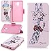 Produktbild ShinyCase PU Leder Hülle für Samsung Galaxy A6 (2018),Geldbörsen-Etui Flip Case Netter Ledertasche Schutzhülle und Stand Folio Hülle Etui Scratch Magnetverschluss Fächern Karten Handyhülle,(Giraffe)