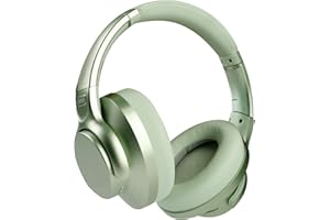TUINYO Auriculares inalámbricos - Auriculares Bluetooth con cancelación de Ruido con 60 Horas de reproducción, Audio Hi-Res, Graves Profundos, Almohadillas de Espuma de Memoria Viajes