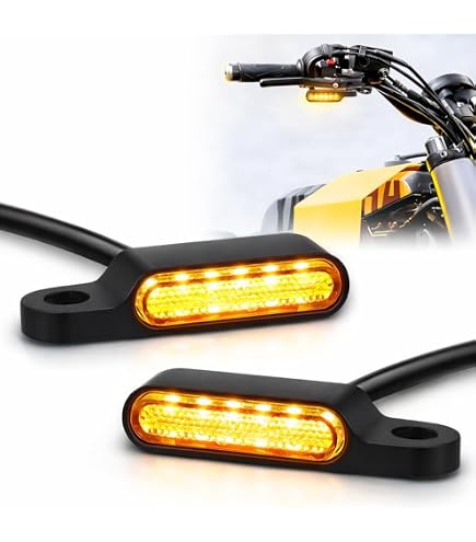 Chrome Micro LED Indicators suitable for Harley-Davidson