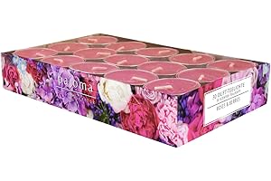 ‎PAJOMA pajoma® Teelichte 30 Stück, Roses & Berries | Duft-Teelichte in Aluminiumhülle, Brenndauer ca. 4 Stunden - Höhe 1,5 cm ø 3,5 cm | Premium Qualität | Deko, Gastronomie, Outdoor, Windgläser, Hochzeit