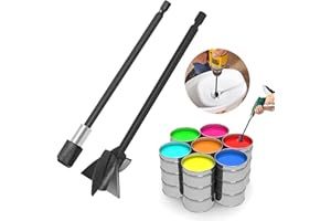 AEROGLO Drill Mixer Attachment,Paint Mixer for Drill,Paint Stirrer for Drill,Reusable Epoxy Mixer Paddles with Extension Rods,Paint Mixing Paddle for Mixing Epoxy Coatings,Ceramic Glazes