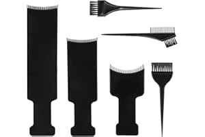LUSOFIE Balayage Board Juego Brochas Para TeñIr El Cabello 6 Piezas Plástico Tabla Y Cepillo Para TeñIr El Cabello Peine Juego Profesional De Tinte Para El Cabello Para Salón Y Hogar