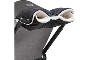 LEAZZLE Kinderwagen Handwärmer,Universalgröße Handwärmer für Kinderwagen, Handmuff mit Fleece Innenseite, Kinderwagenmuff für Wasserdicht und Winddicht, Pram Hand Warmer Muff für buggy