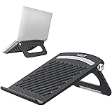 Tukzer Foldable Laptop & Tablet Stand Riser for Laptop/MacBook/Notebook Up to 15.6-Inches, with Multi-Angle Adjustment, Light