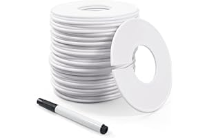 GAODUANLUOLUO 40 Stück Kleiderbügel Größentrenner, Größenfinder für Babykleidung, Kleiderständer Größen Teiler Rund für Kleidungsgrößen-Unterscheidung, Bekleidungsgeschäft (Weiß)