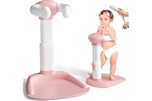 COOSEYA Supporto per vasca da bagno per bambini, torre da bagno regolabile per bambini per alzarsi in piedi, seggiolino da bagno per bambino con base antiscivolo per neonati e bambino piccoli