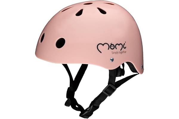MoMi Mimi Casque Enfant Ajustable, Casque de vélo pour Enfant Antichoc et résistant aux Coups, 11 Trous d’aération, Rembourrage en Mousse, mentonnière réglable