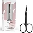 Mylee Straight Edge Scissors – Professional, Sleek, Matte Black, Stainless Steel, Salon-Quality Nail Scissors for Precision Trimming of Nail Edges and Creating Straighter Shapes