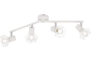 Fischer & Honsel Couches de plafond Ran 4 x E14 max. 40 W Blanc 20393 60 x 8 x 18 cm (L x l x H)