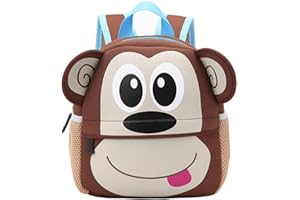 BAIGIO Mochila Guarderia Niño Mochila Infantil Kindergarten,Pequeñas Mochilas Escolares de Dibujos Animados Animales para Niñas Primaria Linda Bolso Bebe Guarderia Preescolar para 3-5 Años