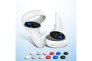 VicRole Custom Thumb Grip Cap for Meta Quest 2/Pro, Anti-Slip Silicone Thumbstick Caps for ps VR2, VR Headset Controller Protective Cover for HTC, Joystick Cap for Oculus Quest 1 2 Rift S