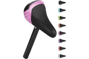 PROMETHEUS BICYCLES Prometheus Children's Bicycle Saddle 10 12 14 Inch Children's Bicycle Saddle IChildren's Bicycle Saddle Soft I Saddle Children's Bicycle Balance Bike with Saddle Support Pole Aluminium 25.4 mm I BMX