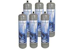 TERMOIDRAULICA RV 6 Bombole CO2 600 gr monouso Edenya Bubbles con attacco M11x1 per acqua frizzante e290