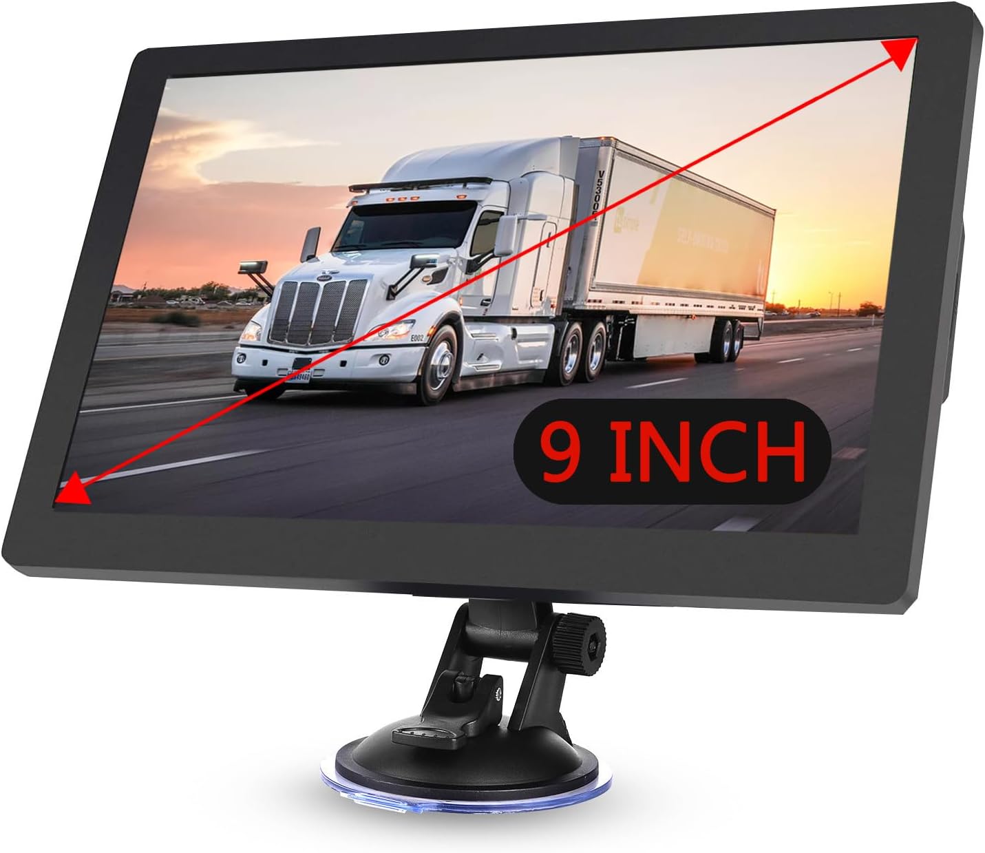 Truck Sat Nav UK for HGV & Lorry, GPS Navigation System with POI Search, Custom Truck Routing, 2026 UK & Europe Maps, Free Lifetime Updates, 9 Inch Display, Speed Camera Alerts, Voice Guidance