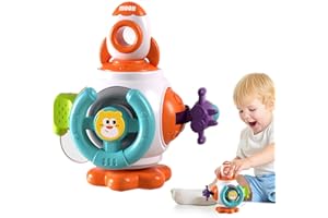 Afufu Zabawki dla dzieci 2 3 4 rok, sensoryczne Montessori Zabawki Kostka aktywności, Zdolność ruchowa zabawka podróżna zabawka edukacyjna Urodziny Prezent dla dziewczynki i dziecka 18 miesięcy