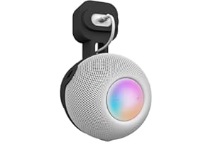 Tyeyober Supporto da parete per Homepod Mini, stabile supporto da parete per altoparlante per Homepod Mini, salvaspazio, eccellente gestione dei cavi senza grovigli