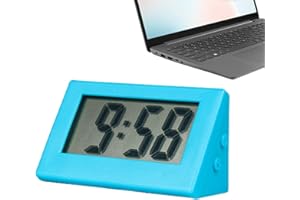 Naqqios Orologio Digitale Da Viaggio, Piccoli Orologi Da Scrivania | Orologio Timer Per Da Scrivania | Piccoli Orologi Elettrici Con Display LED Per Cucina, Aula, Camera Da Letto, Da Scr