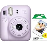 Instax mini 12 Lila Fotoğraf Makinesi ve 20'li mini Film