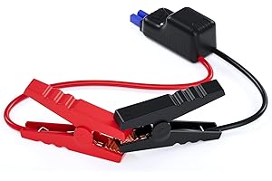 ‎POVASEE Povasee Heavy Duty Krokodilklemmen Starthilfekabel für Auto, Kompatibel für Meisten 12V Starthilfe Powerbank, Funkensicher und Anti-Reverse-Verbindung EC5 Starterkabel