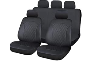 UKB4C Leatherette Full Set Front & Rear Car Seat Covers for Skoda Octavia All Models